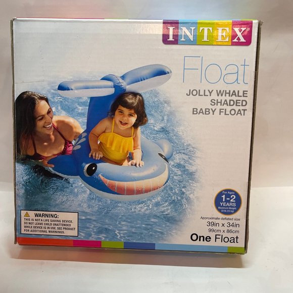 Intex FLOAT Jolly Whale shaded baby float new